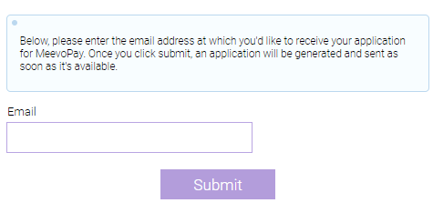 MeevoPay application email