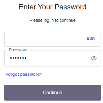 MeevoPay application password