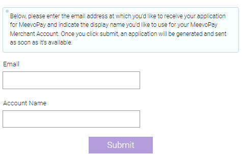 MeevoPay application email